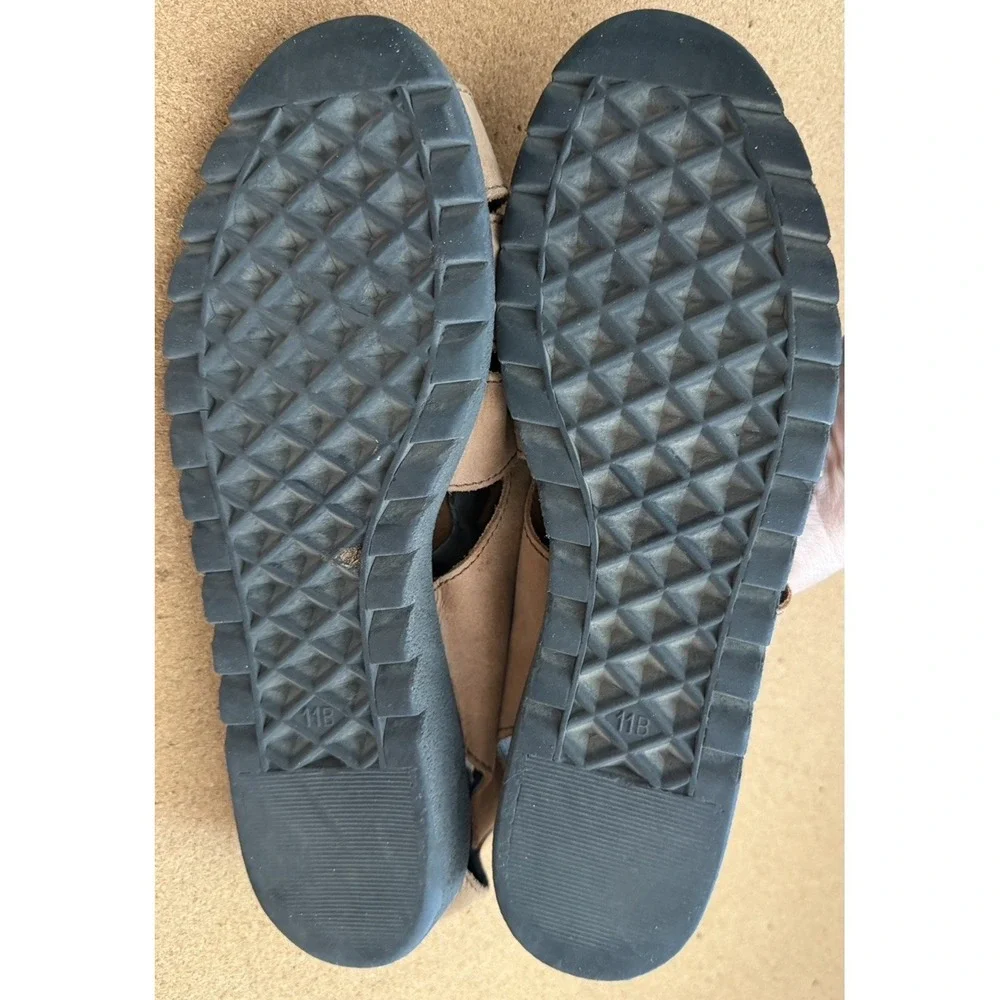 Vintage Trader Bay Woven Fisherman Sandals Brown Leather Men‎ 11 Preowned
